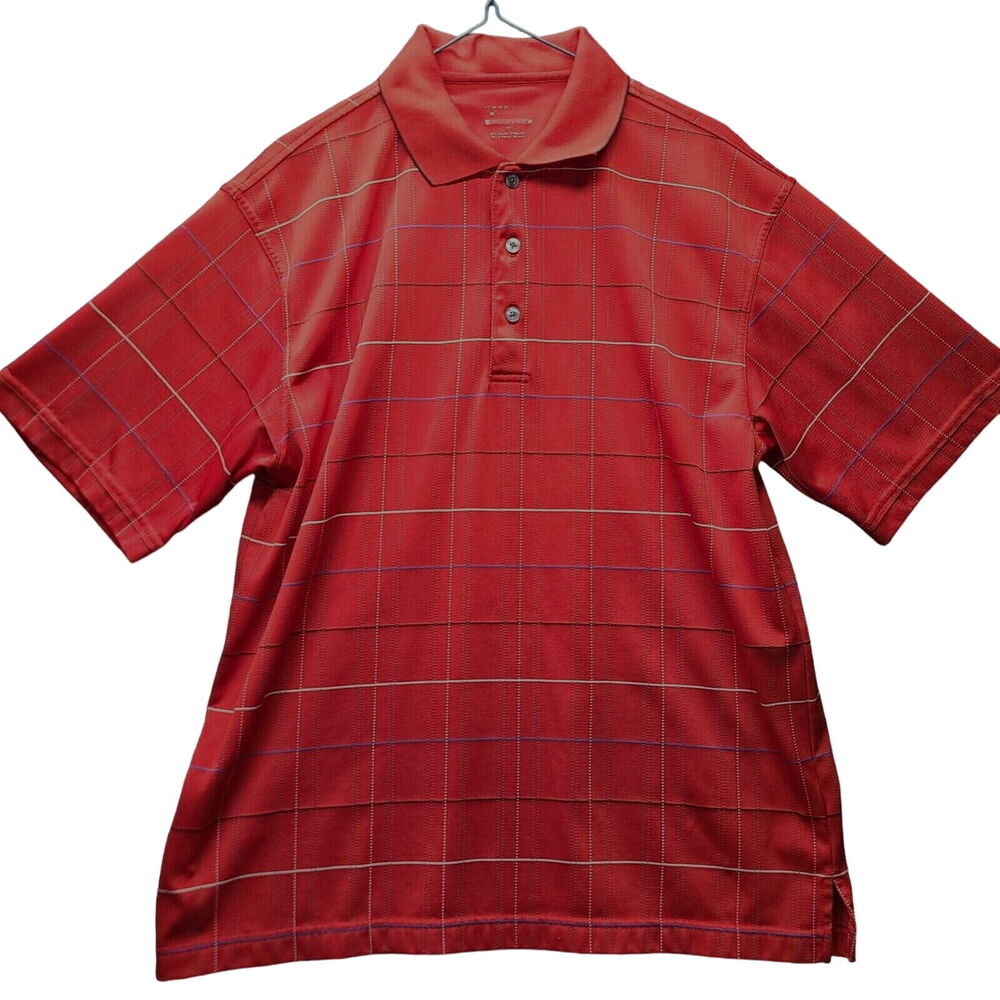 Mens Polo Shirt Multi-Color Size Medium Pullover Short Sleeve Collar